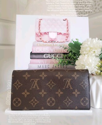 Authentic Pre-owned Louis Vuitton Emilie Monogram Red Long Flap Wallet