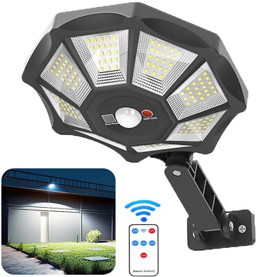 Solar Lights Outdoor 168LED Motion Sensor Flood Light Dusk to Dawn Solar Lamp US