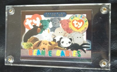 Ty Beanie Babies Trading Card - Issued 6-25-94 - Screw Down Case