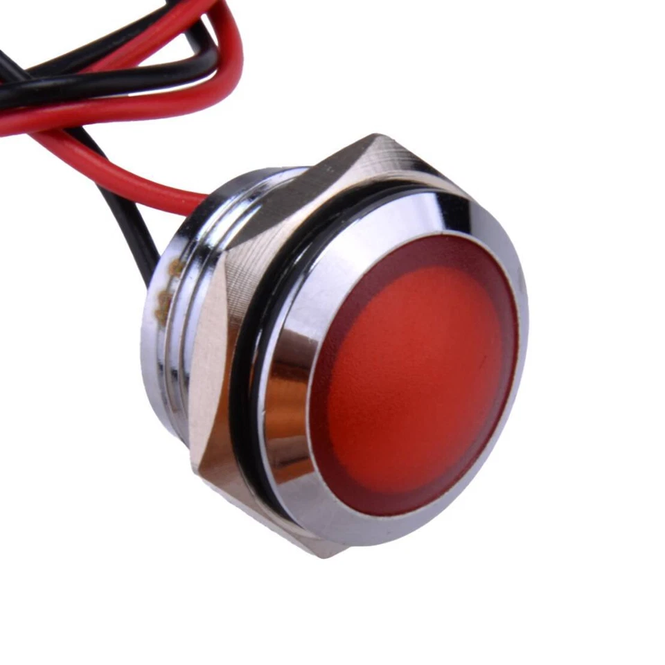 Красный светодиодный индикатор пилот лампа подходит для Yamaha RT1 TY250 DT1 CT2 DT3 новый - Изображение 2 из 3