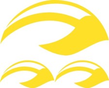 Michigan Wolverines Winged Helmet Vinyl Decals Stickers Car Window