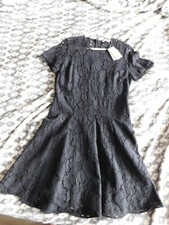 New with Tags MICHAEL KORS A-LINE BLACK LACE PARTY EVENING SHEATH DRESS SZ 10