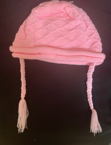 Baby Girl Knit Hat...Double Layer...New! Red, Yellow, Pink - Picture 2 of 8