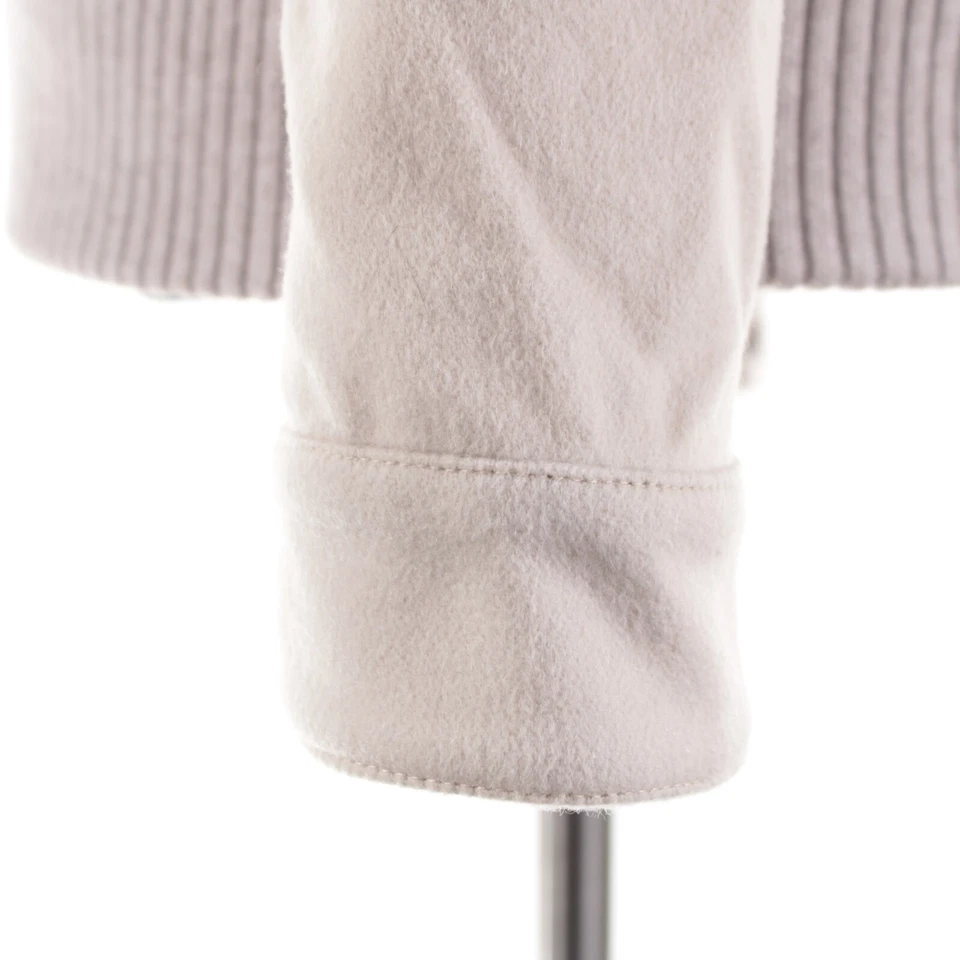 Kired Kiton NWT Furb 100% Cashmere Bomber Jacket Size 50 (M US) In Solid Beige - Image 3 of 4