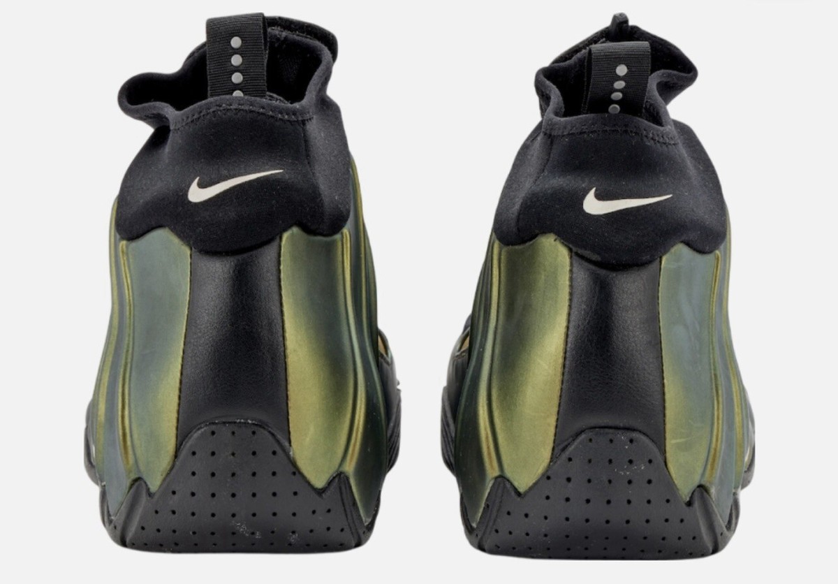 Size 12 - Nike Air Flightposite 2024 Black & Metallic Gold  display picture 2