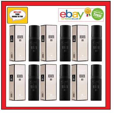 MILTON LLOYD 6 x 50ml Milton-Lloyd Spirit of Heaven - Fragrance for Men - Eau de Toilette