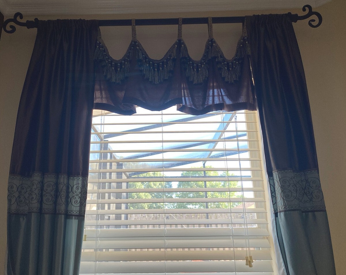 Jcpenney Custom Curtains Jcpenney Red White Blue Curtains USA Etsy