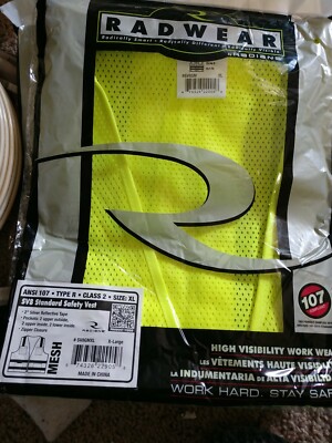 Radians Radwear Safety Vest ANSI 107 SV8GM lot of 12 