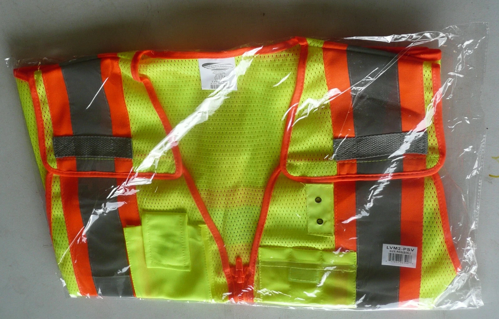 Petra Roc LVM2-PSV-REG ANSI-107 Class 2  Safety Vest, Adjustable Small - X-Large image 3