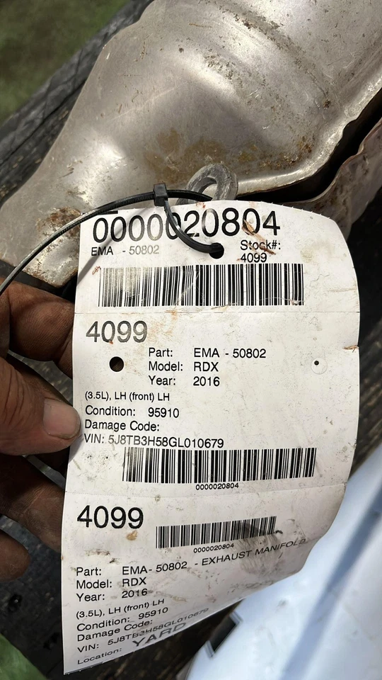 ✅ Colector de escape ACURA RDX 2018 3,5 LH OEM Foto 3 de 4