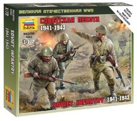 Soviet Infantry 1941 1:72 Figure Kunststoff Modell Kit ZS6103 Zvezda