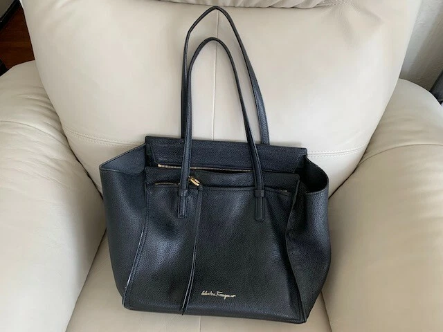 Salvatore ferragamo large amy clearance tote