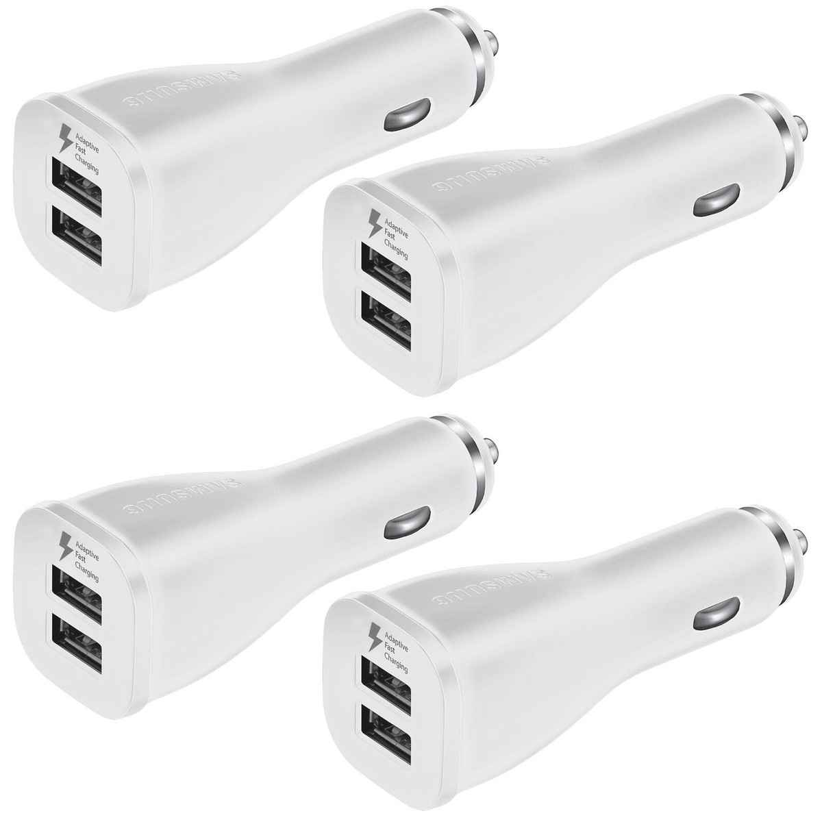 4-Pack OEM Dual USB Fast Car Charger for Samsung Galaxy S9 S10 Plus Note  10 20