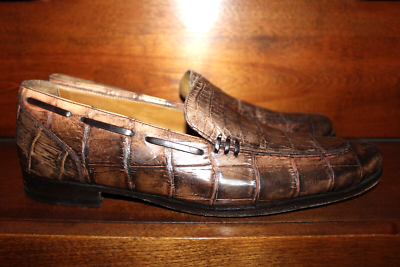 RARE! Billy Reid Brown Alligator / Crocodile Leather Dress  display picture 2