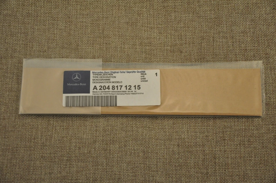 MERCEDES-BENZ A-CLASS GENUINE “AMG” REAR BOOT 3D SILVER BADGE / EMBLEM - Image 3 of 4