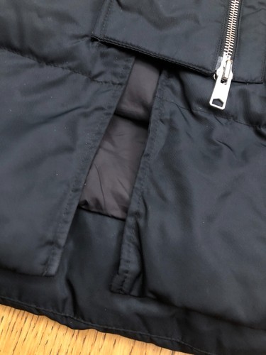 ALLSAINTS WOMEN KAYLA PUFFER JACKET SMALL DARK BLUE OVERSIZED HOODED PARKA STYLE - Picture 14 of 23