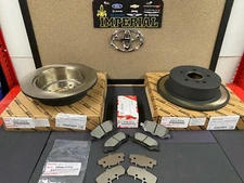 2009-2015 TOYOTA VENZA GENUINE OEM NEW REAR BRAKE ROTORS TCMC PAD KIT AND SHIMS