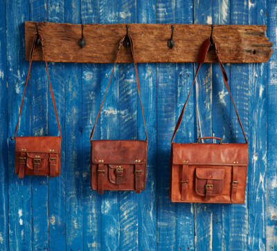 Leather Satchel Genuine Vintage Messenger Shoulder Laptop Lightweight Briefcase