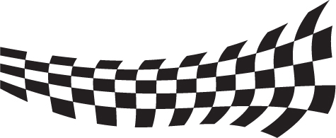 Chequered Flag Side Stripes Vinyl Decals Stickers Graphics Fits Alfa