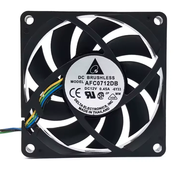 DELTA AFC0712DB 12V DC PWM 4 Pin PC Computer CPU Cooling Fan 7cm 70mm x15mm 7015 - Image 2 of 4