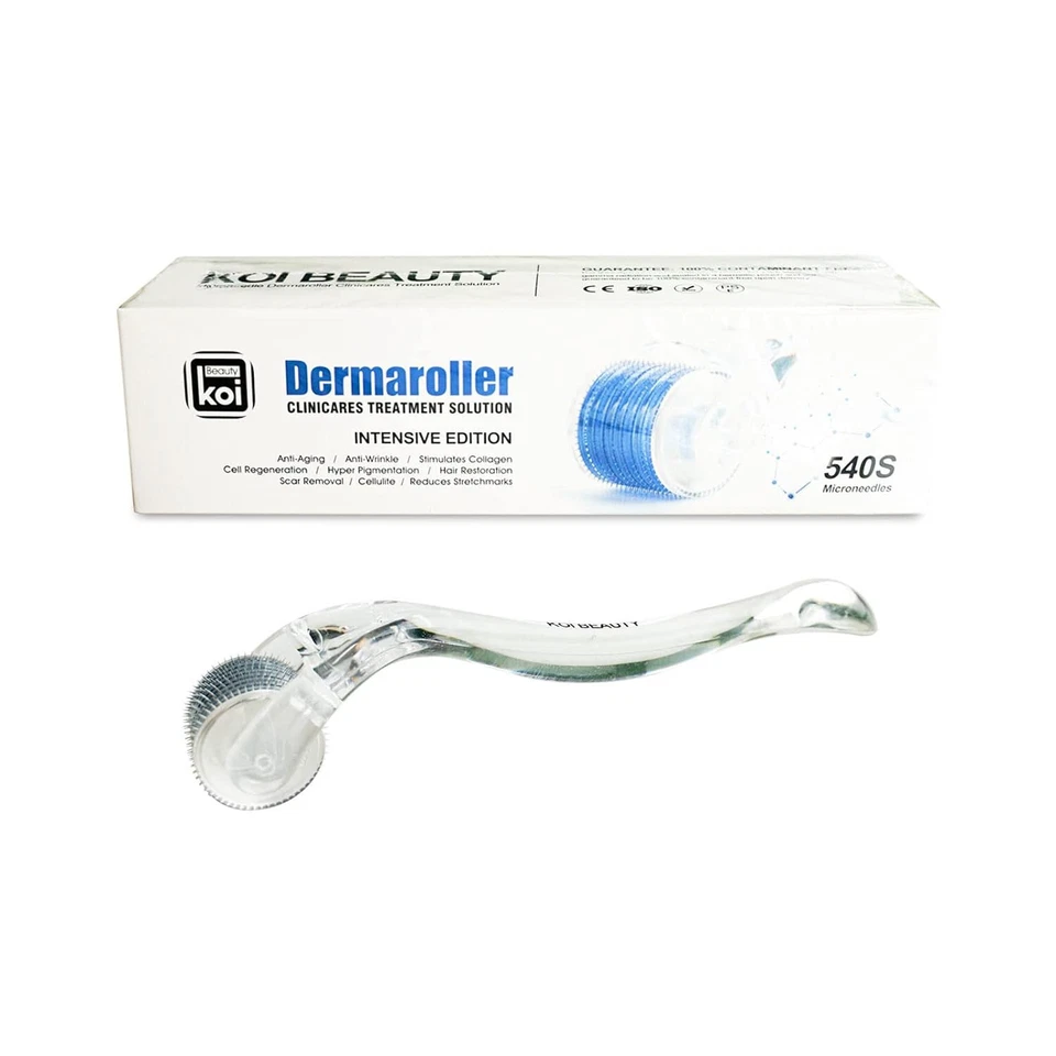 Koi Dermaroller Haarwuchs Microneedling Roller Für Haare Bart 540 Nadeln 1,5 mm