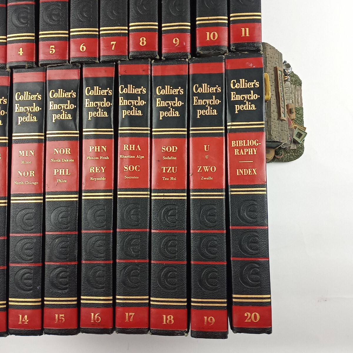Vintage 1959 Collier s Encyclopedia Complete Set Volumes 1-20