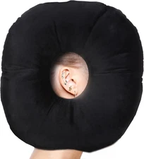 Ear Piercing Pillow for Side Sleepers with Ear Hole, Donut Pillow for CNH