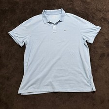 Vineyard Vines Polo Shirt Mens 2XL Blue Short Sleeve Golf Tennis Casual XXL Top