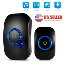 KERUI Wireless Smart Chime Doorbell Touch Button Home Security Alarm Doorbell US