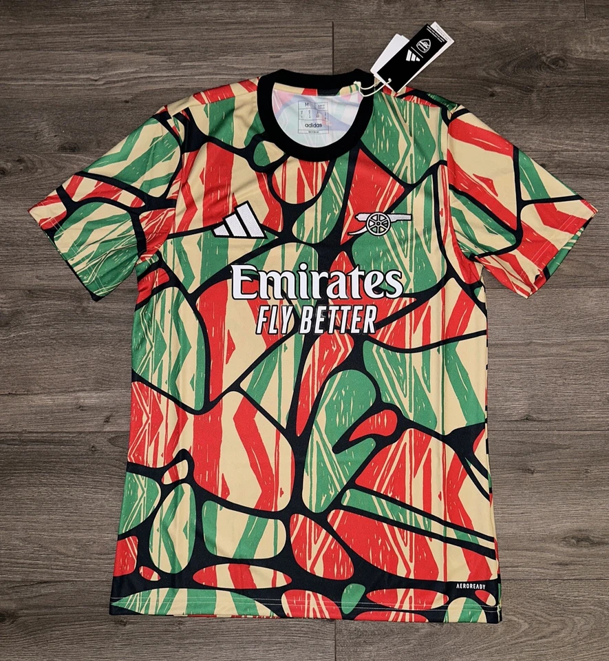 Camiseta Adidas MLS Emirates 2024-25 Arsenal Pre Partido Para Hombre M Mediana Nueva Con Etiquetas Foto 2 de 4
