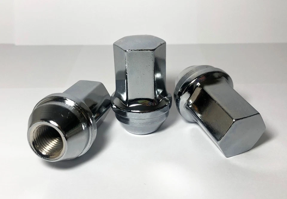 FIT CHEVROLET SUBURBAN 2500 OEM FACTORY STYLE CONE SEAT LUG NUT 9/16 CHROME 32PC Foto 2 de 4