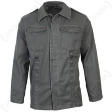 Giacca da campo Moleskin vecchio stile tedesco - oliva 100% cotone esercito militare nuova