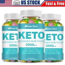 3 Bottles KETO BHB 20,00mg PURE Ketone FAT BURNER Weight Loss Diet Pills Ketosis
