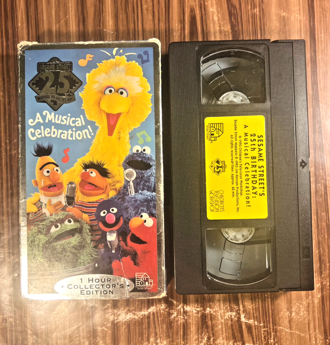 Sesame Street 25 Wonderful Years a Musical Celebration VHS 1993
