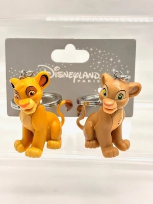 DISNEY Simba & Nala SCHLÜSSELANHÄNGER König der Löwen LOVE Disneyland PARIS - Bild 1 von 4
