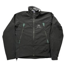 Vintage Arc'teryx Gamma Softshell Fleece Lined Jacket Mens Medium Black Polartec