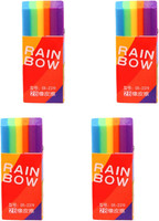 4 StüCk Regenbogen Radiergummi, 2B Kinder Radiergummis Set, Mini-Radiergummi FüR