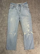 Abercrombie  Fitch The Ankle Straight Ultra High Rise Jeans Women 29 Blue 26x24