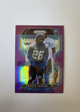 2021 Panini Prizm - Rookie Asante Samuel Jr. #435 Purple Prizm /125 (RC)