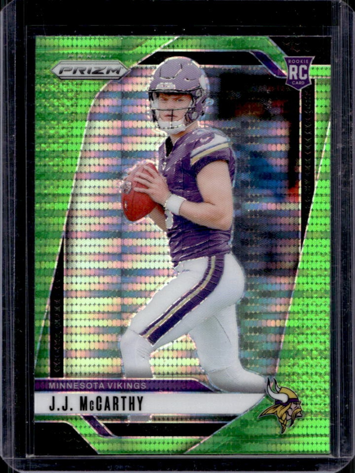 JJ McCarthy 2024 Prizm #400 Neon Green Pulsar Price Guide - Sports