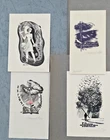 exlibris bookplate  lot of 4 art  Sinilov signed