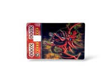 Slifer the Sky Dragon Holographic Anime Style Credit Card Skin Decal Cover