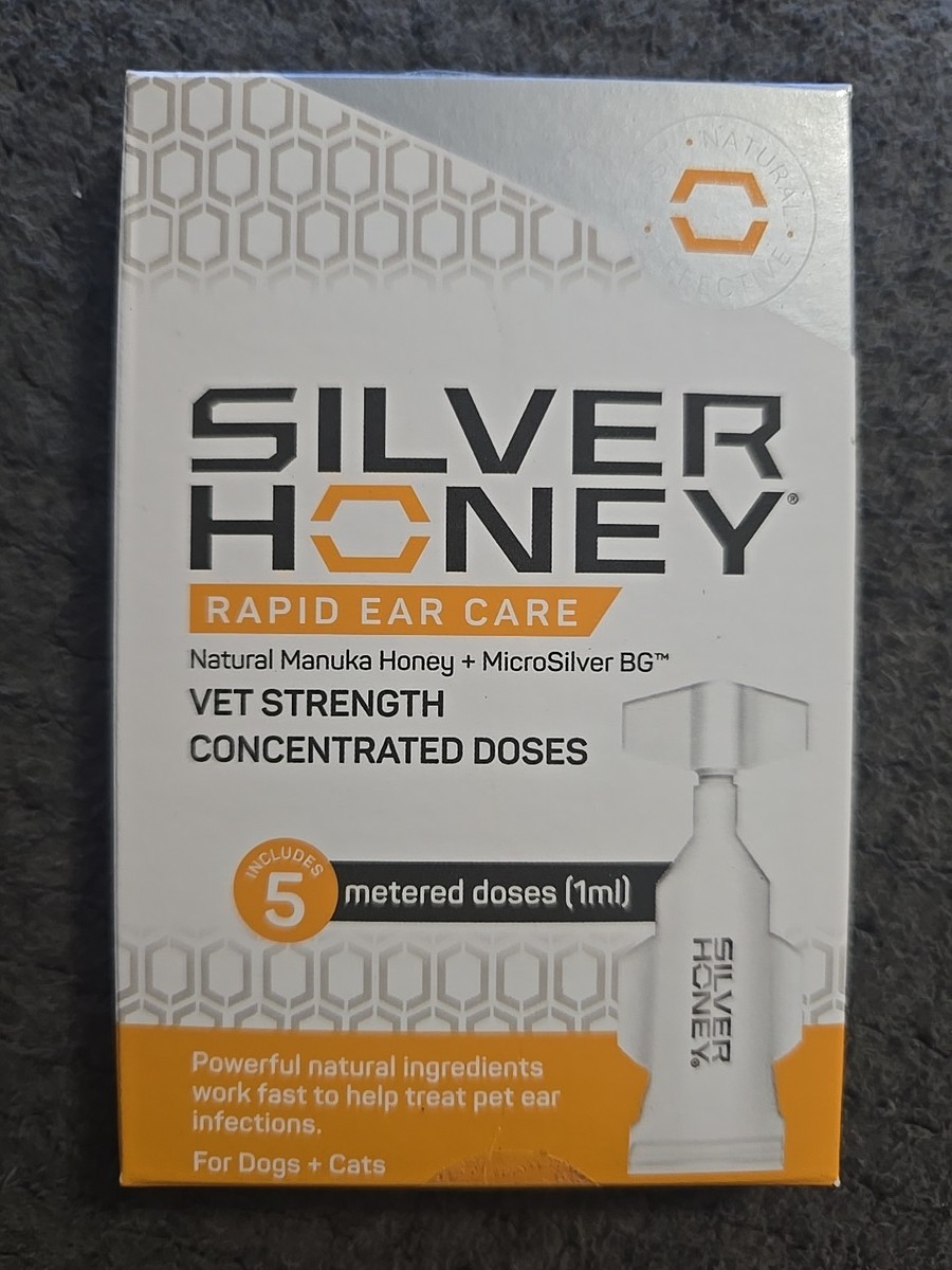 Silver Honey Rapid Ear Care for Dogs and Cats BRAND NEW EXP 2027