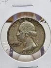 1963-P Washington Quarter Raw AU