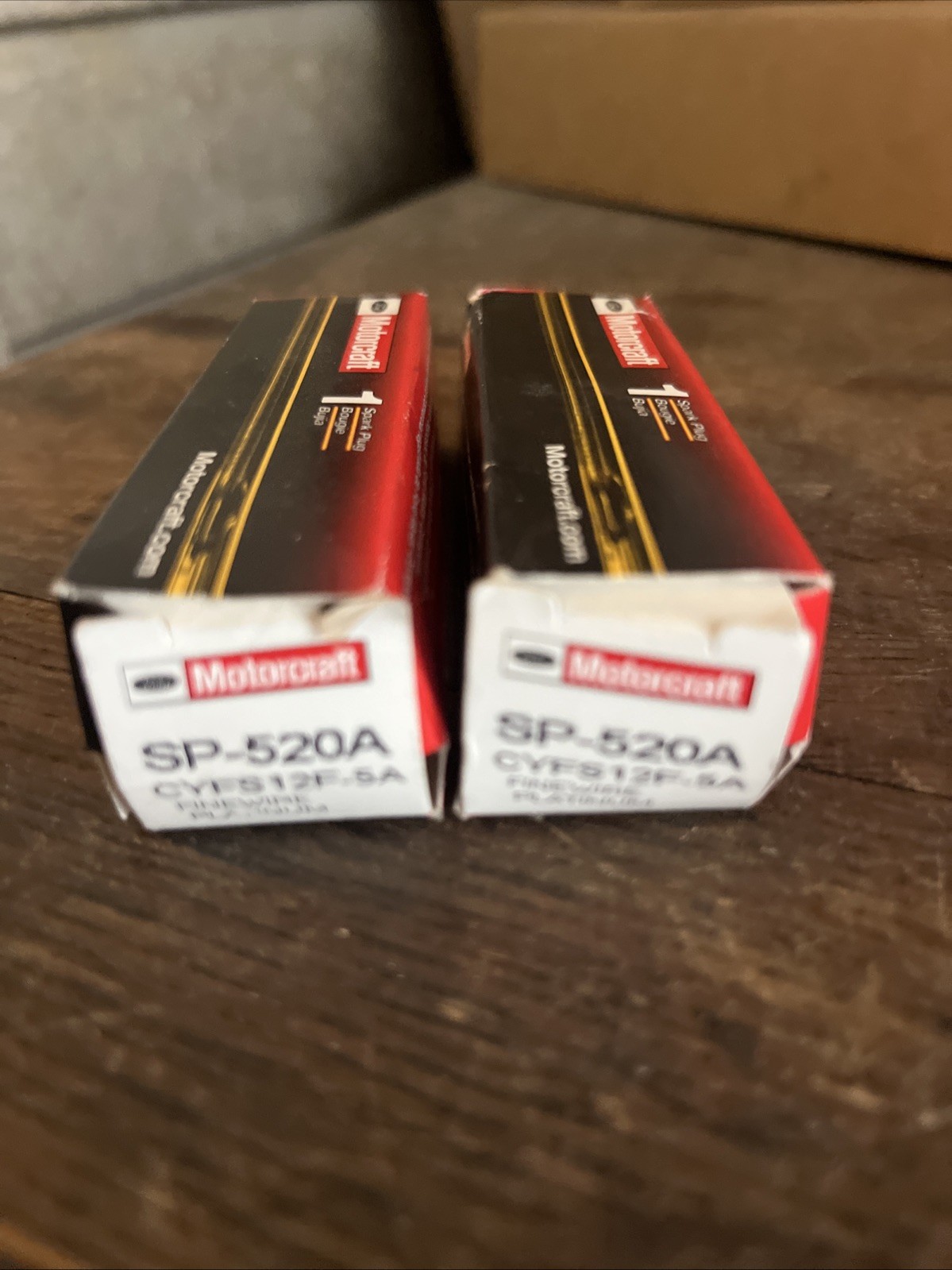 2 NOS OEM Motorcraft SP520A Spark Plugs Ford CYFS12F-5A
