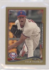 2014 Topps Mini Gold 42/63 Cole Hamels #196 0c3