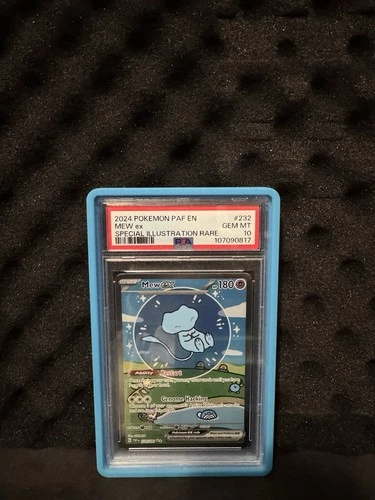 Pokémon Mew TCG EX-216/091-Scarlet&Violet-Paldean Fates PSA 10 Gem Mint