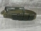 VTG HASBRO GI JOE #7510 GREEN OD OLIVE DRAB AMMO CARTRIDGE POUCHES WEB BELT (A)