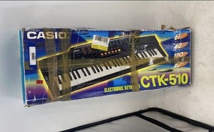 Casio CTK-510 Black White 61 Full-Size Keys Electronic Keyboard W/ Original Box