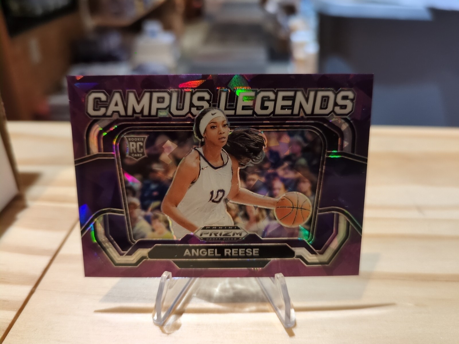 2024 Prizm Draft Picks - Campus Legends Angel Reese #4 Purple Ice Prizm /149 RC